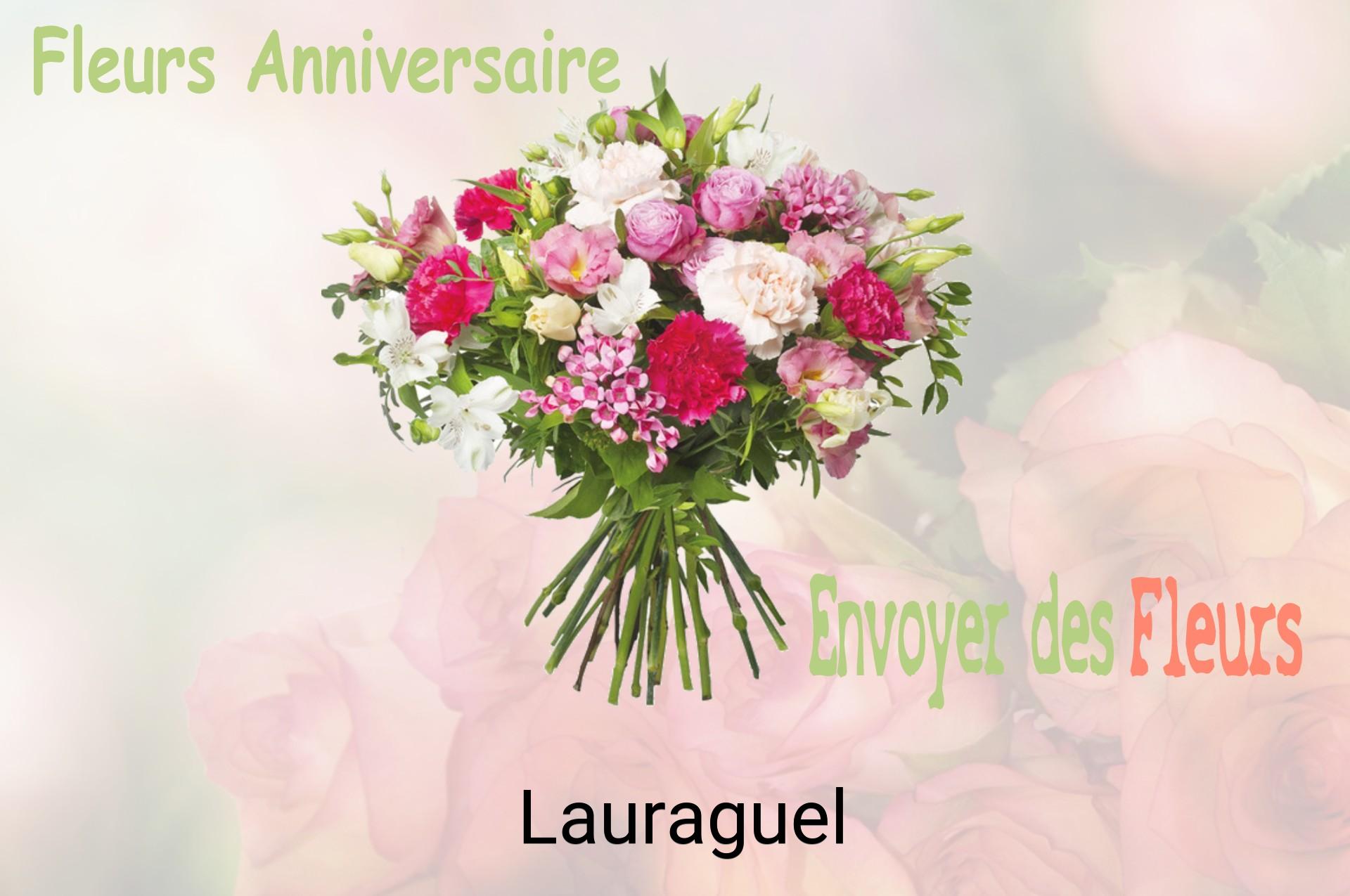 Bouquet de fleurs d’anniversaire livré à Lauraguel